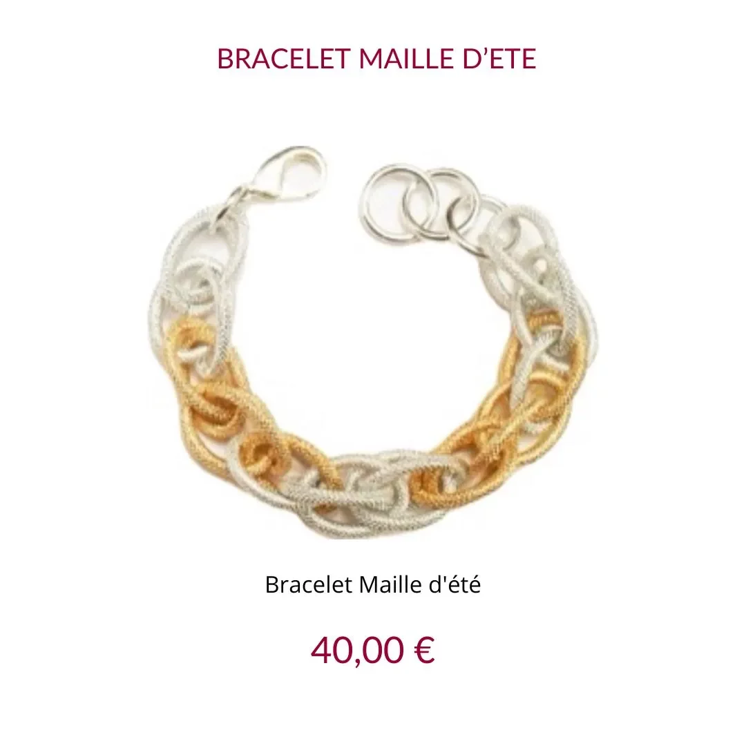 Bracelet maille d'été