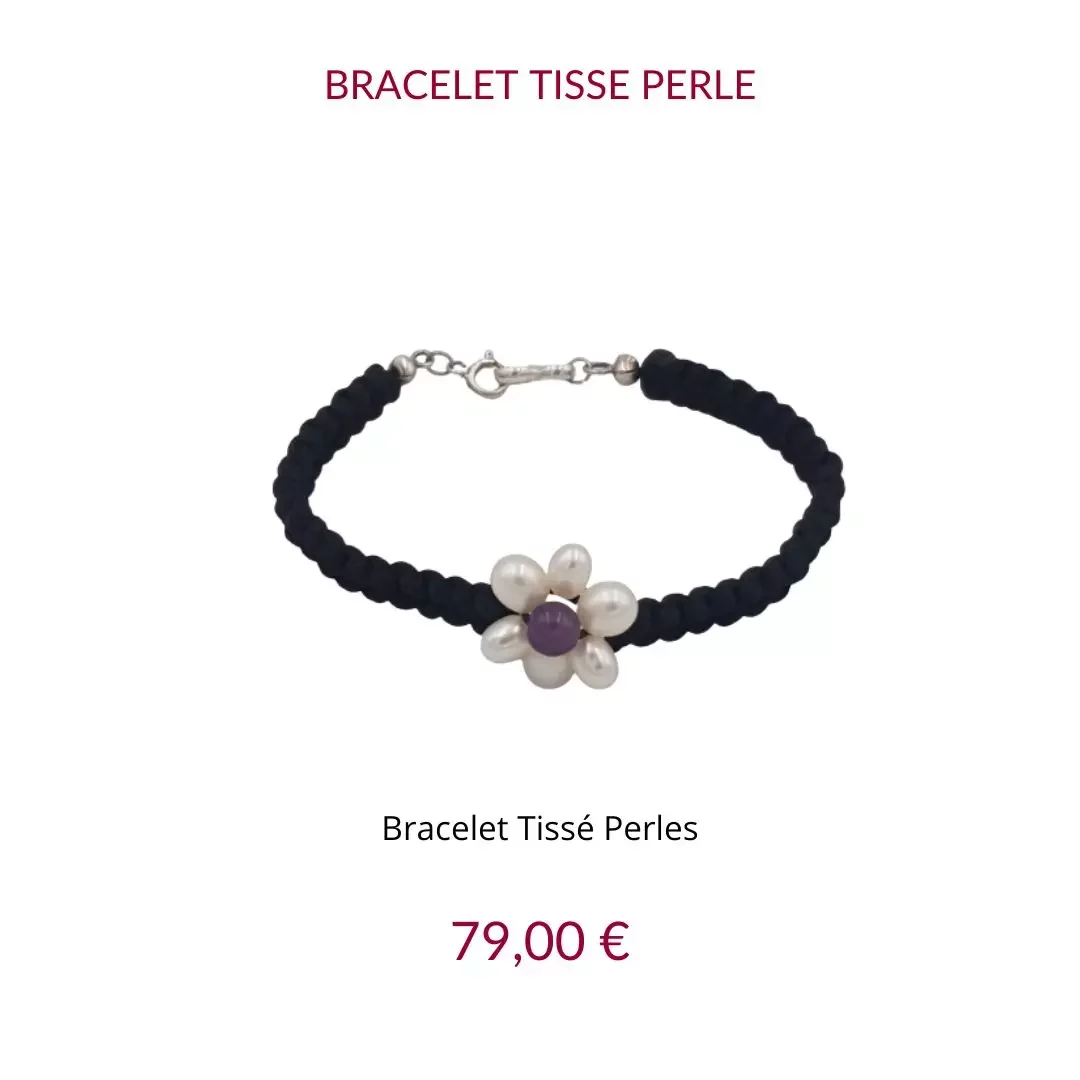 Bracelet tissé perles