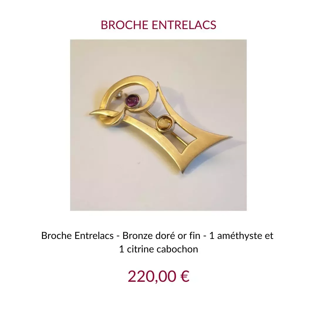 Broche entrelacs