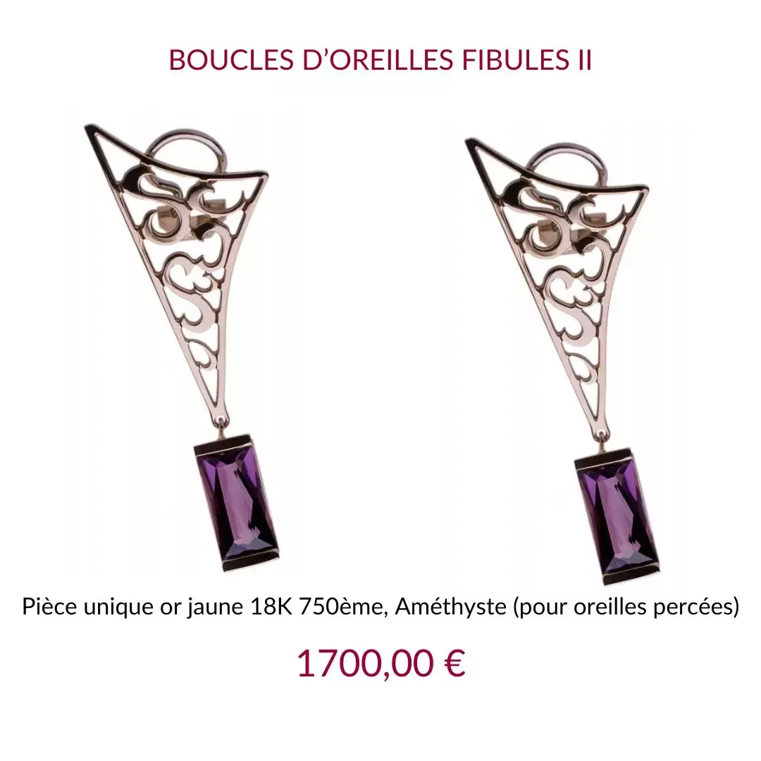 Jez Debugey Boucles d'oreilles fibules II