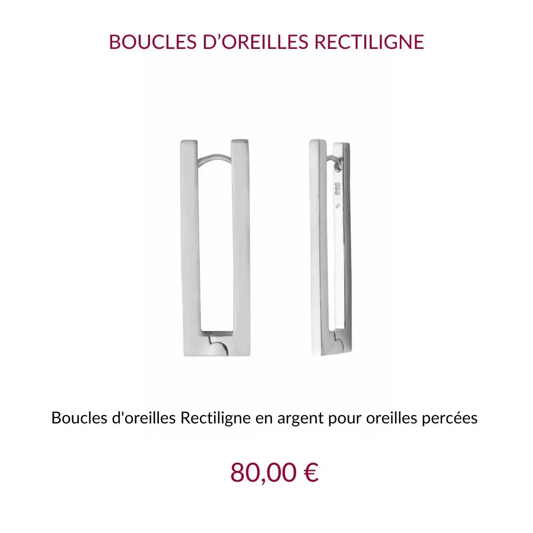 Jez Debugey Boucles d'oreilles rectiligne