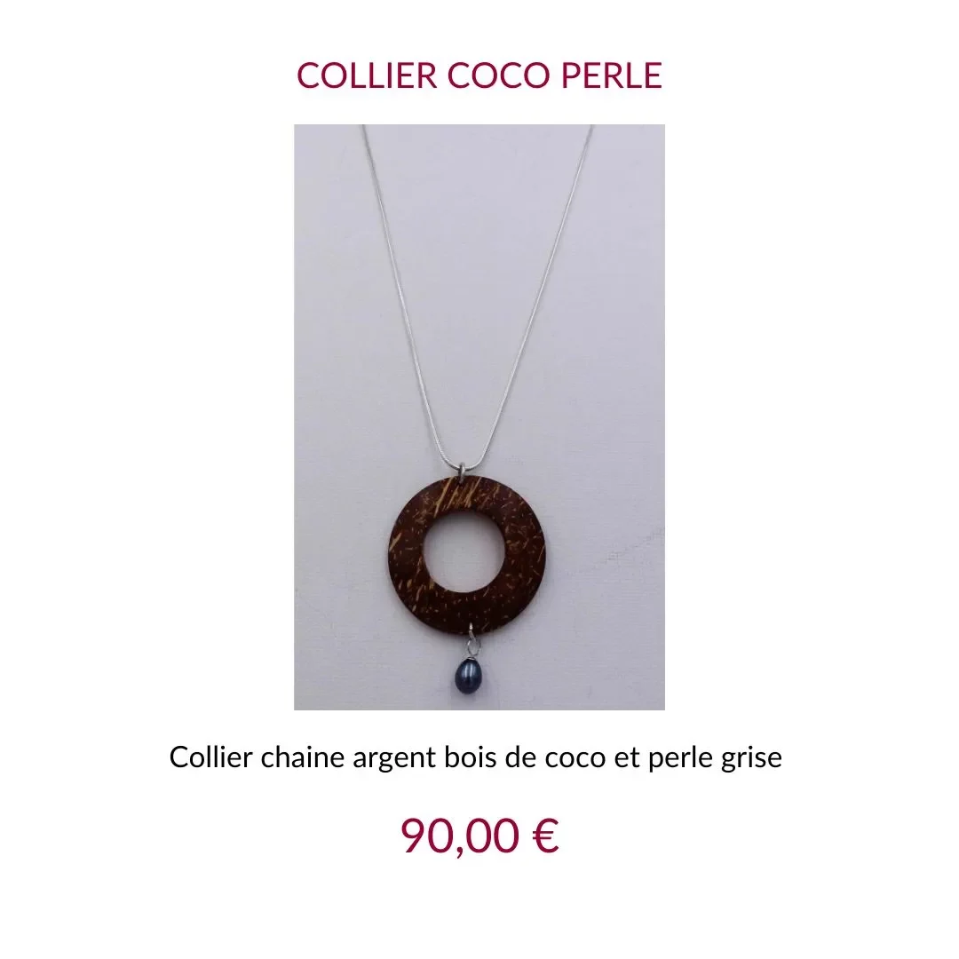 Jez Debugey Collier coco perle