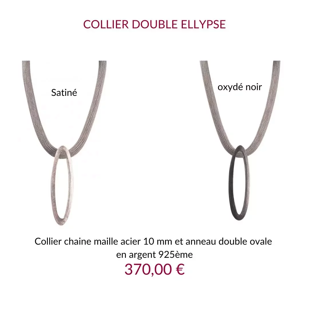 Jez Debugey Collier double ellypse