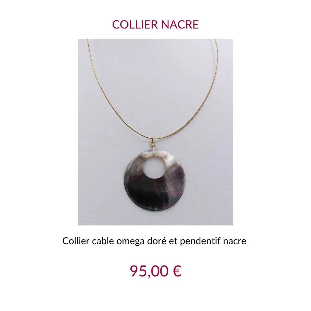 Jez Debugey Collier nacre