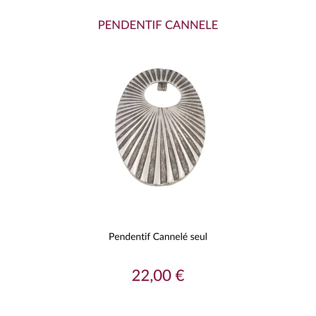 Jez Debugey Pendentif cannelé