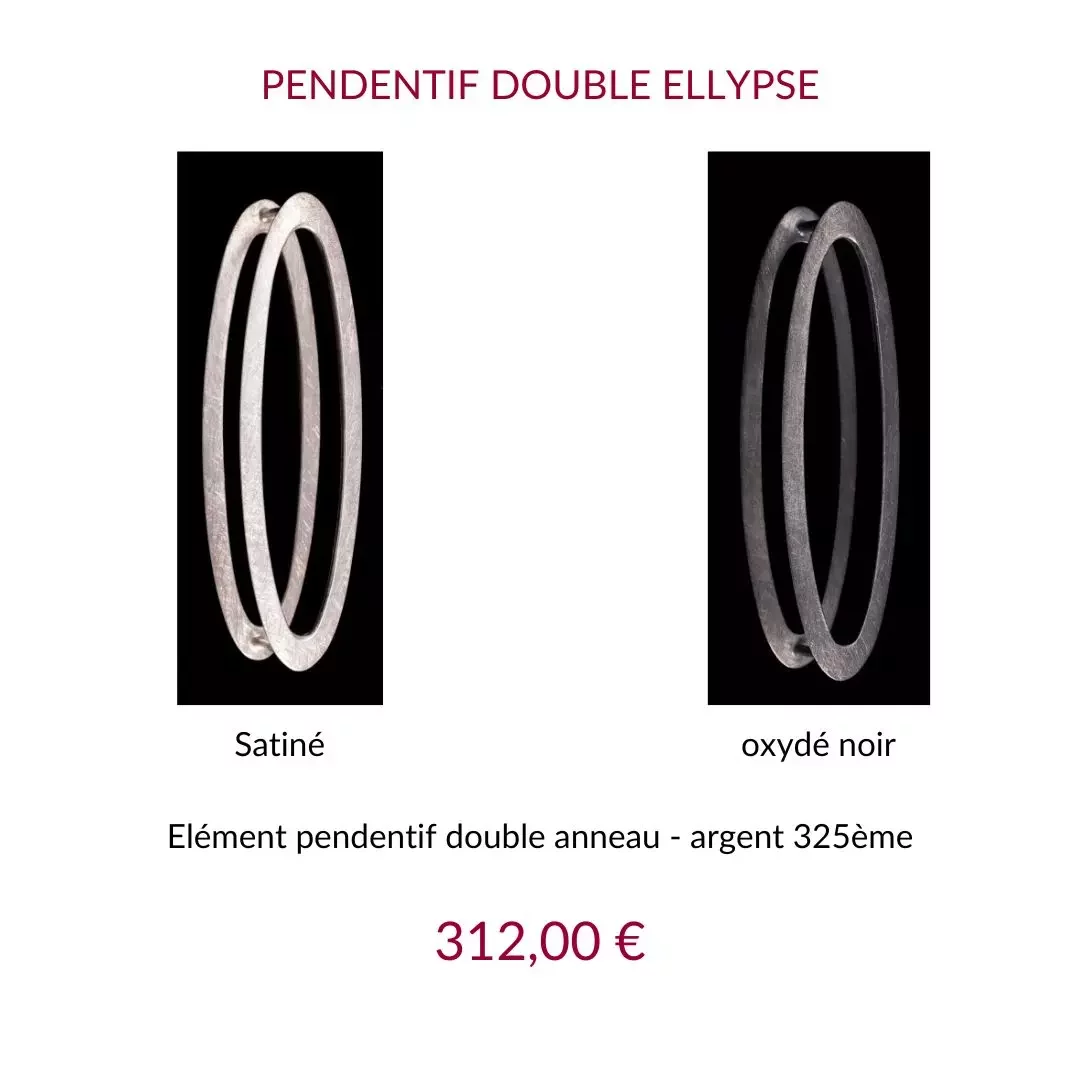 Jez Debugey Pendentif double ellypse