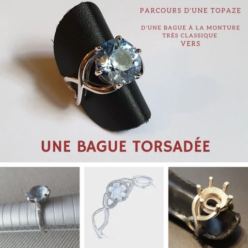 Restauration d'une bague topaze